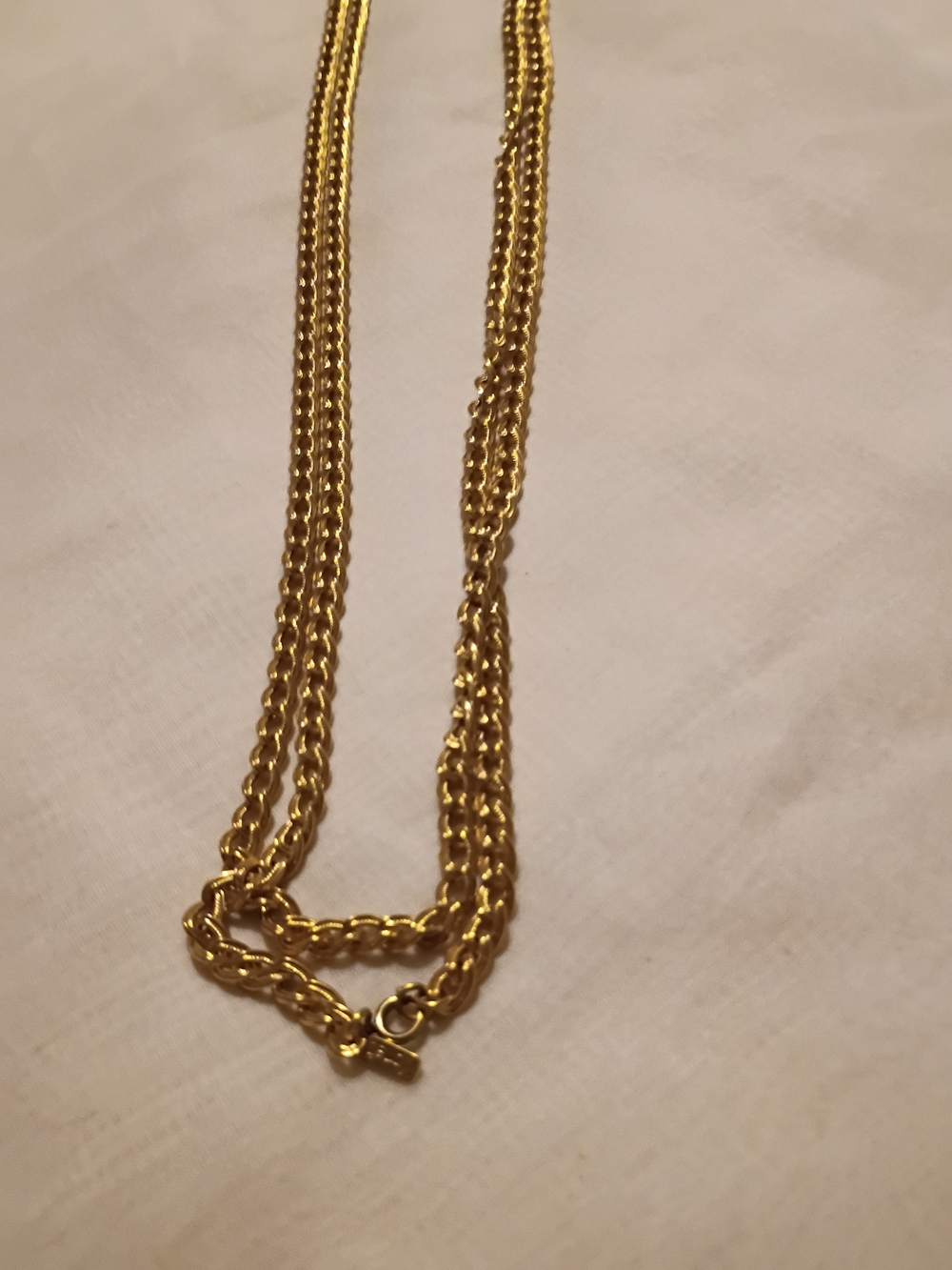 Monet Gold Tone Multi-Strand Rope Chain Necklace - Picture 2 of 7